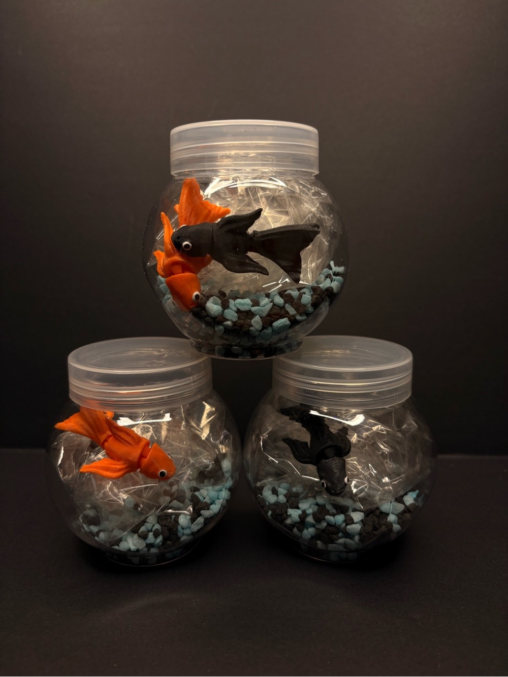 Play pretend pet goldfish with bowl
